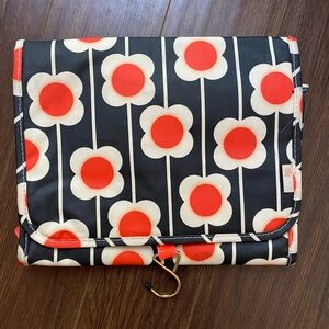 Orla Kiely Black and Orange Floral Women's Bag